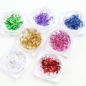 Nail Pigment foil Slices Many colors Nail chrome powder – Wholesale Item