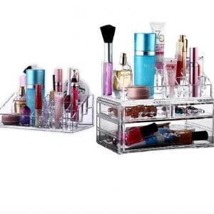 Professional Women Drawer and 16 Grids Clear Acrylic Makeup Organizer-Dropshipping Available