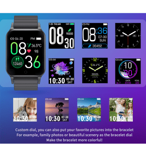 Waterproof Music Control T96 Body Temperature Monitoring Smartwatch – Wholesale Item