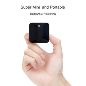 Colorful mini portable 10000mAh boarding dual output power bank-Dropshipping Available