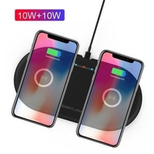 2 in 1 Wireless Charging Pad For Android & IOS Phones & Earbuds Fast Charging – Wholesale Item
