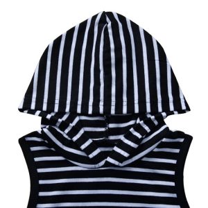 Baby Boy Summer Striped Hooded Vest & Short-Wholesale Item
