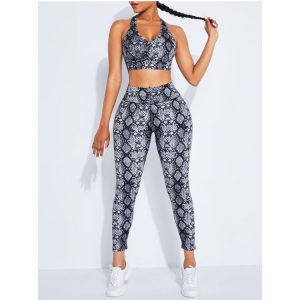 Sports Suit Wide Waistband V-Collar Sleeveless-Dropshipping Available