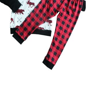 Little boy long sleeve animal print outfit-Wholesale Item