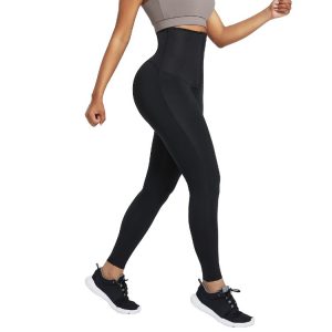 Dark Blue Neoprene Leggings Shaper 3 Rows Hooks High Rise Figure Slimmer-Dropshipping Available