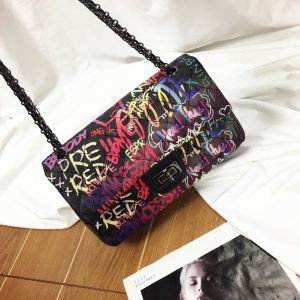 Women Graffiti High Quality Fashion Waterproof Crossbody Bag-Dropshipping Available