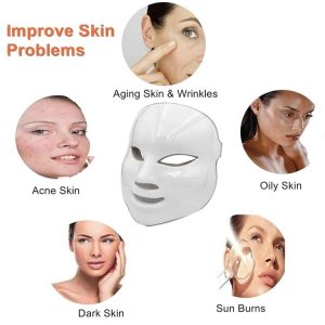 Facial LED mask Beauty Light Skin Rejuvenation Therapy Facial Skin Care-Dropshipping Available