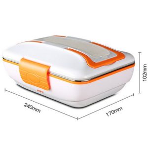 Portable Thermos Electric Heating Stainless Steel Lunch Box For Food Storage-Dropshipping Available