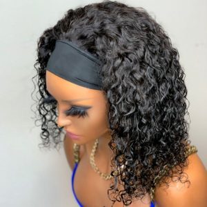 9A Grade Deep Wave Headband Glueless Hair Wig