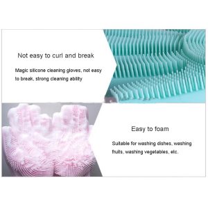 Heat Resistant Silicone Cleaning Gloves Scrubber-Dropshipping Available