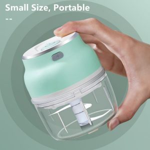 Electric Garlic Masher Mini Crusher Chopper USB Charging Ginger Crusher-Dropshipping Available