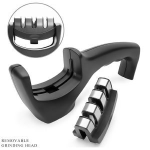 Kitchen gadgets Knife Accessories 3-Stage Knife Sharpener-Dropshipping Available
