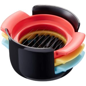 3 IN 1 Kitchen gadgets plastic egg slicer egg cutter-Dropshipping Available