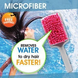Quick Absorbent Dry Microfiber Comb Drying Hair Brush water absorbing towel – Dropshipping Available