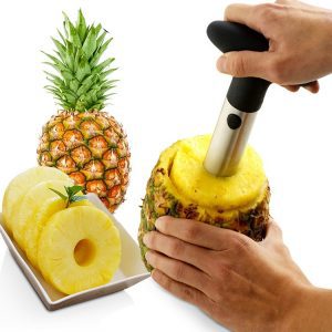 Automatic Stainless Steel Pineapple Corer Peeler Slicer Cutter-Dropshipping Available