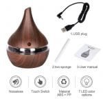 USB Ultrasonic Air Diffuser in Light or Dark Wood_6