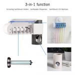 Antibacterial disinfection UV toothbrush holder_4