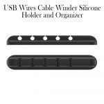 USB Wires Cable Winder Silicone Holder and Organizer Desktop Tidy Management Clips Cable Holder Organizer_4