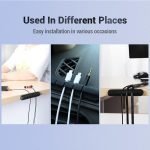 USB Wires Cable Winder Silicone Holder and Organizer Desktop Tidy Management Clips Cable Holder Organizer_5