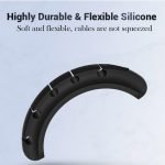 USB Wires Cable Winder Silicone Holder and Organizer Desktop Tidy Management Clips Cable Holder Organizer_8