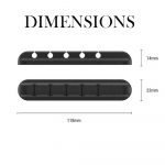 USB Wires Cable Winder Silicone Holder and Organizer Desktop Tidy Management Clips Cable Holder Organizer_1