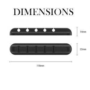 USB Wires Cable Winder Silicone Holder and Organizer Desktop Tidy Management Clips Cable Holder Organizer_1
