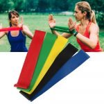 5-Pc Skin Friendly Different Levels Yoga Resistance Bands_9