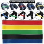 5-Pc Skin Friendly Different Levels Yoga Resistance Bands_1