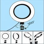 26cm Dimmable LED Selfie Ring Light with Tripod_9