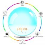 Creative Digital Alarm Clock Sunset and Sunlight Simulator Clock_7