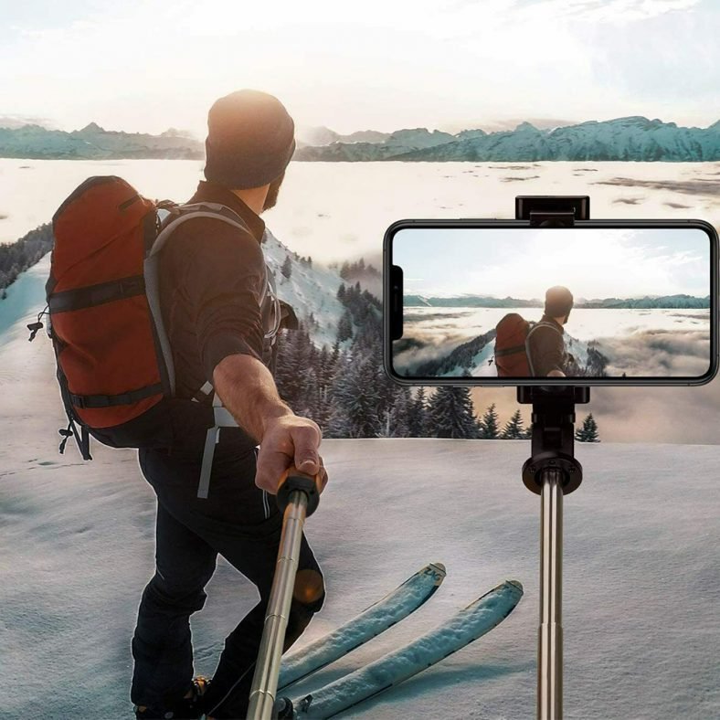 2-in-1 Foldable Monopod and Tripod with Remote Control Shutter Fill