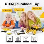 DIY Electric Engineering Blocks Solar Powered STEM Educational Toy Vehicle_4