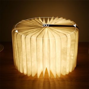 USB Rechargeable 3 Colors 3D Creative Foldable LED Book Night Light_1