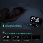 Projector FM Radio LED Display Alarm Clock_3