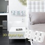 Digital Modern Plugged-in 3D LED Wall and Alarm Clock_6