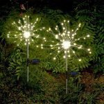 120 LED Solar Powered Outdoor Sparkling Fireworks LED Lights_2