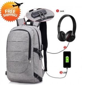 Waterproof Laptop Backpack with USB Port, Anti-theft – Dropshipping Available