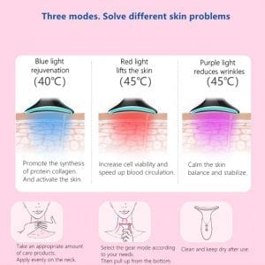 Skin Rejuvenation Home EMS LED Photon Therapy Neck Massager_1