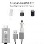 2m USB to HDMI 2K HD Cable Cord for 8-Pin Apple Devices_8