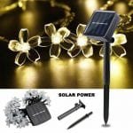 Solar Powered Flower String Lights Cherry Blossom Sakura Fairy Lights_1