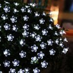 Solar Powered Flower String Lights Cherry Blossom Sakura Fairy Lights_7