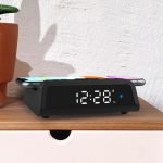 Digital Alarm Clock with Wireless Charging Pad for QI Devices_7