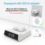 Digital Alarm Clock with Wireless Charging Pad for QI Devices_1