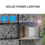 2 Packs Solar Powered Outdoor Wall Lamp Garden Step Light_5