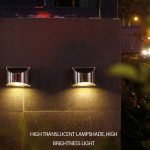 2 Packs Solar Powered Outdoor Wall Lamp Garden Step Light_6