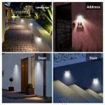 2 Packs Solar Powered Outdoor Wall Lamp Garden Step Light_7