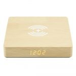 Portable Wireless Wooden Charging Pad and Digital Alarm Clock_8