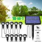 10 pcs Solar Powered Outdoor Spot Light Landscape Light Lamp_8