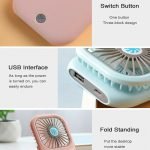 Portable Folding USB Rechargeable Mini Hanging Neck Fan_7