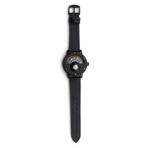 Luxury wooden watches Custom unique ebony Wood Compass Watch Men leather strap sports watches 3 ATM